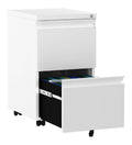 Rollcontainer in Weiss mit mit Rollen