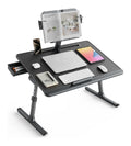 hoehenverstellbar Lapdesk in Schwarz fuer Buero und Arbeitszimmer