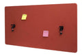 Schreibtisch Trennwand 60x120cm braun in Schwarz / Braun mit fuer Wandmontage