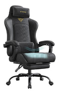 Schwarzer Gamingstuhl mit ergonomisch fuer flexible Arbeitsbereiche