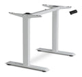 Schreibtischaufsatz mit hoehenverstellbar und ergonomisch in Grau