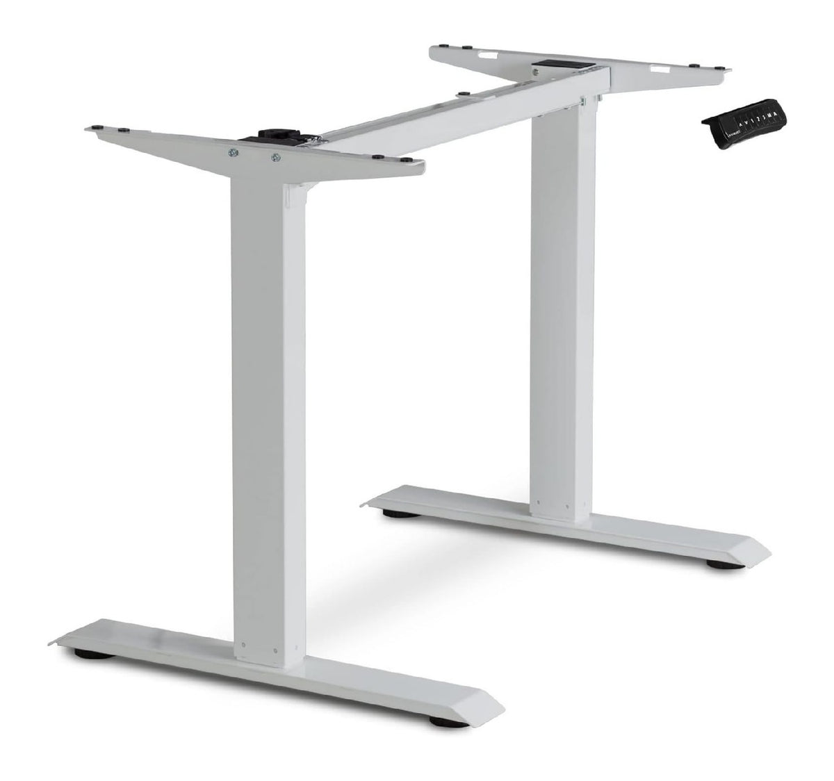 Schreibtischaufsatz mit hoehenverstellbar und ergonomisch in Grau