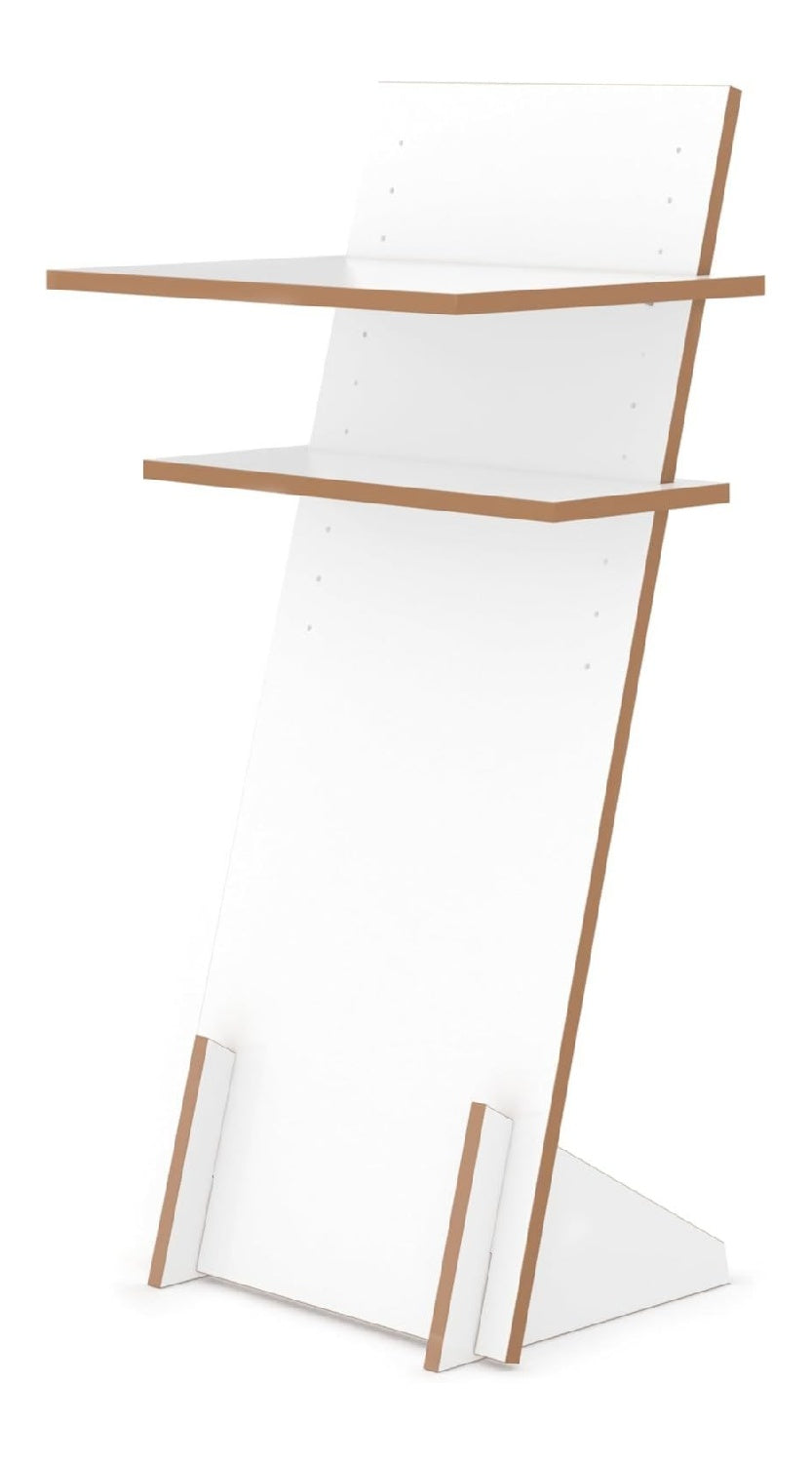 Stehpult 116 cm x 120 cm in Weiss mit hoehenverstellbar