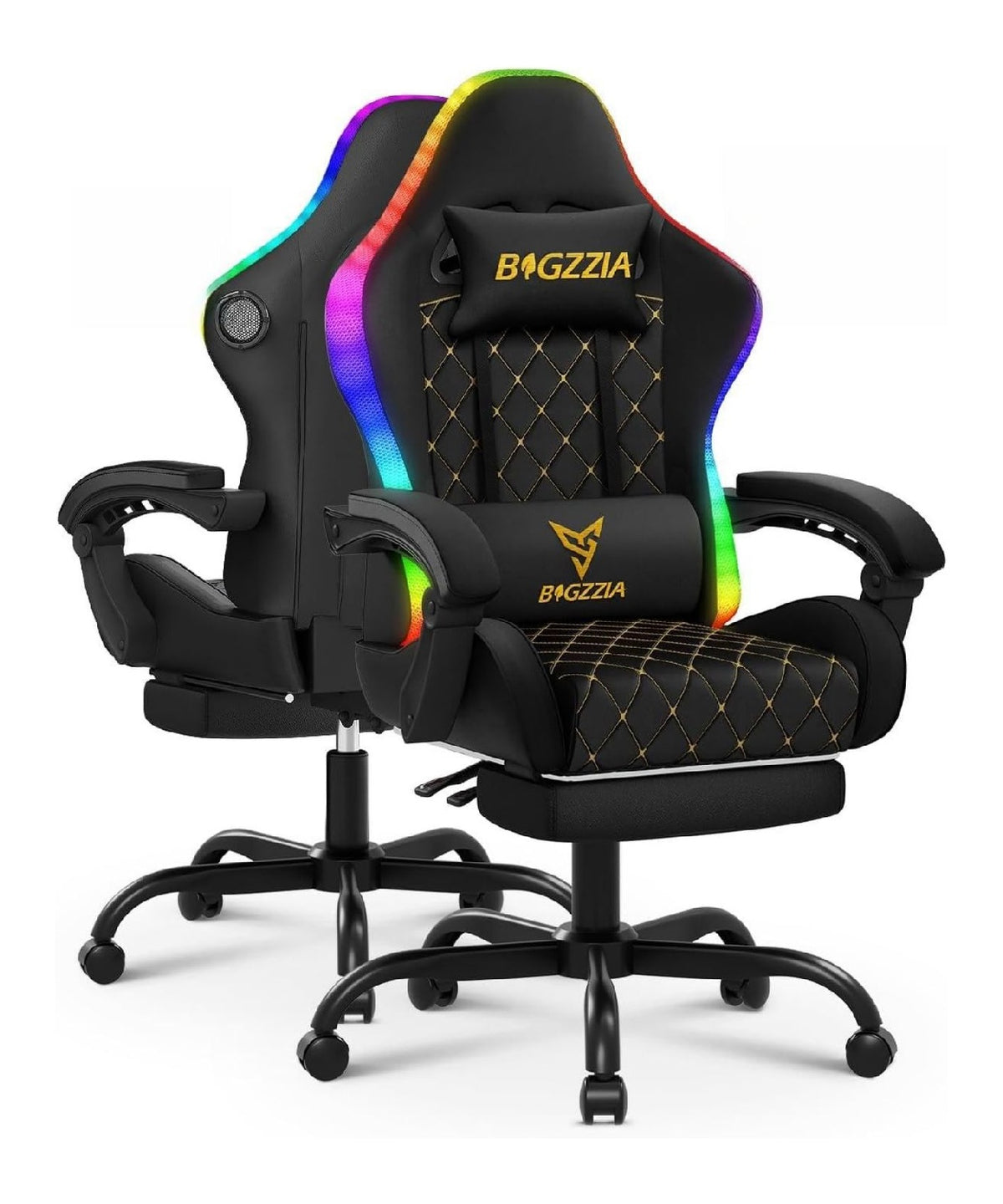 Gamingstuhl in Schwarz mit hoehenverstellbar Variante 3
