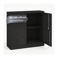 Anthraziter Vertikaler Aktenschrank mit hoehenverstellbar fuer flexible Arbeitsbereiche Variante 2