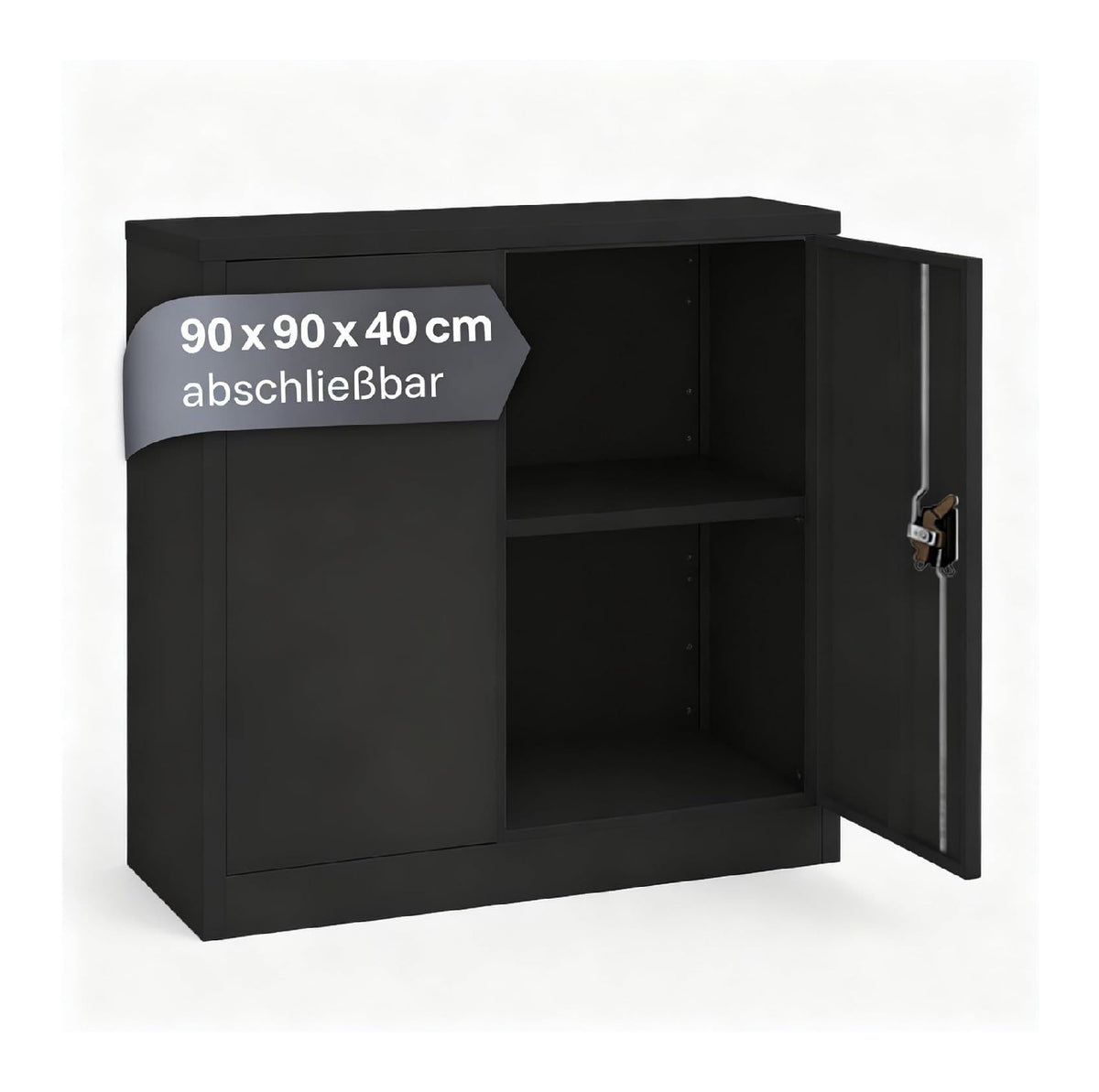 Anthraziter Vertikaler Aktenschrank mit hoehenverstellbar fuer flexible Arbeitsbereiche Variante 2