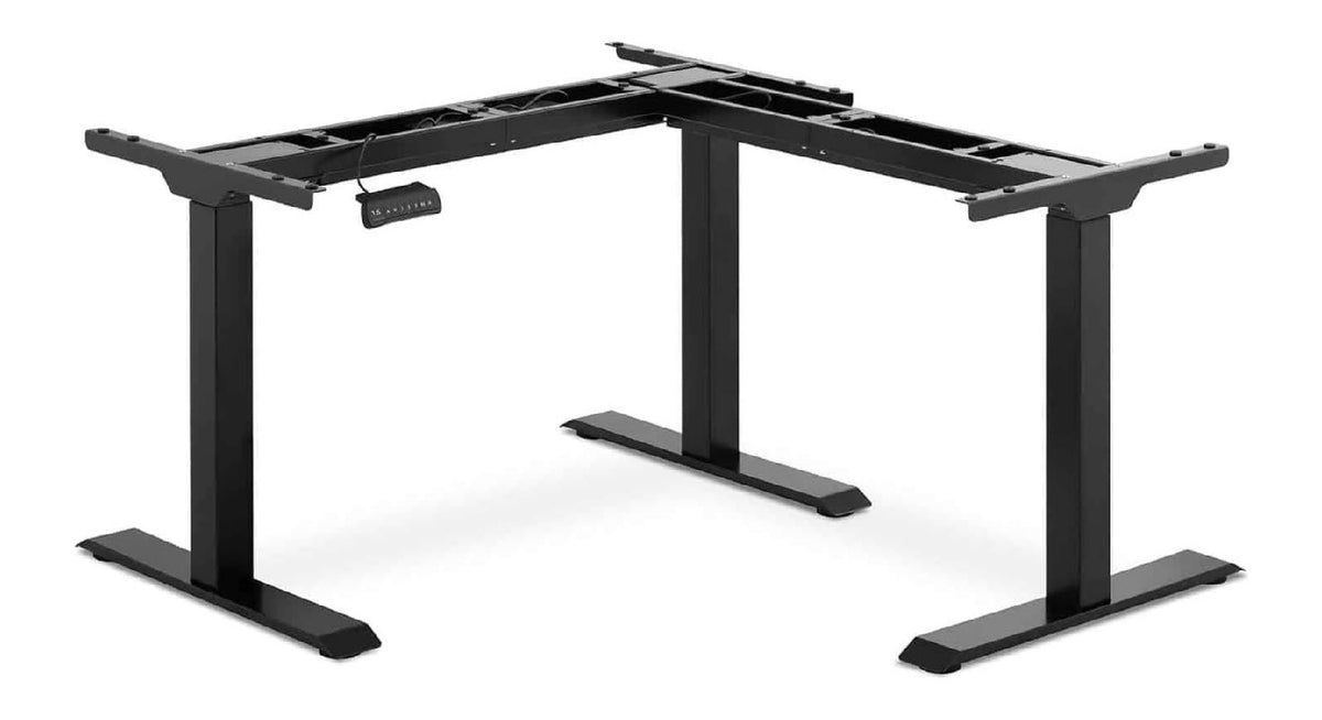 Schreibtischaufsatz in Schwarz mit hoehenverstellbar Variante 2