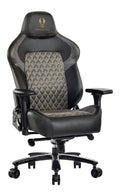 Gamingstuhl fuer den Arbeitsplatz, hoehenverstellbar, Farbe Schwarz / Grau