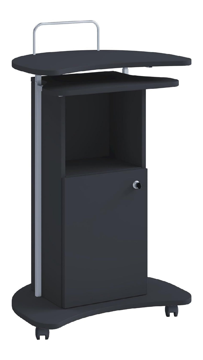 Stehpult in Schwarz mit hoehenverstellbar