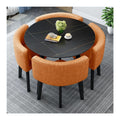 Tisch und Stuhl Set in Weiss / Natur mit funktionales Design