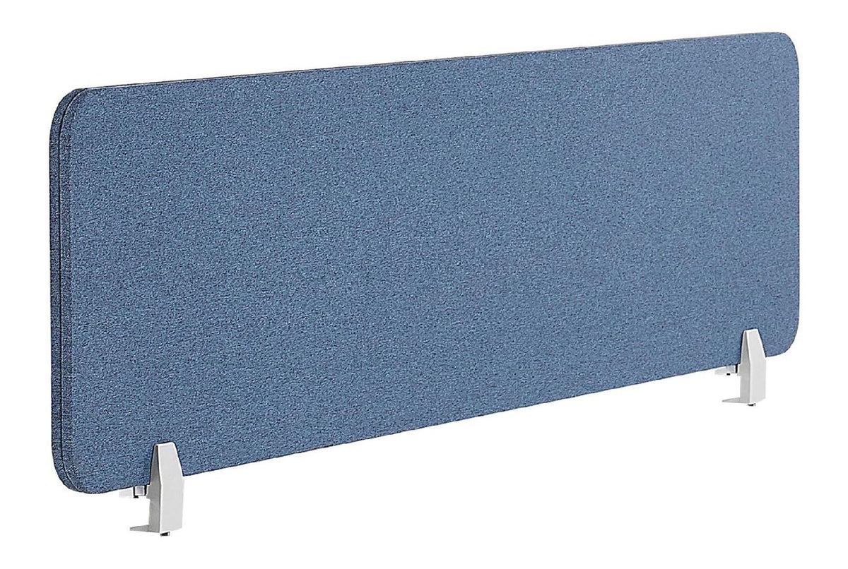 Schreibtisch Trennwand mit fuer Wandmontage und stabile Ausfuehrung in Blau