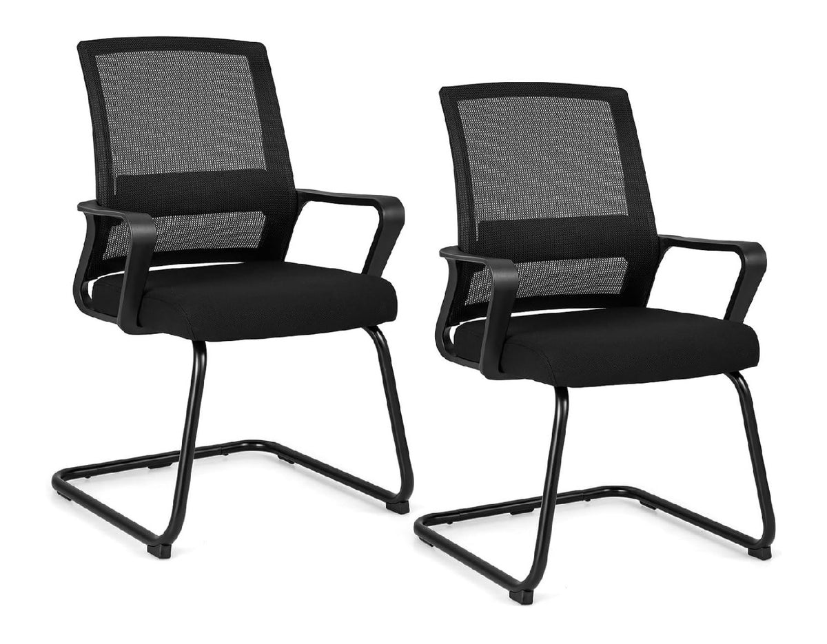 Besucherstuhl fuer den Arbeitsplatz, ergonomisch, Farbe Schwarz