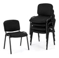 Besucherstuhl kompakte Bauform in Schwarz mit ergonomisch Variante 2
