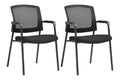Besucherstuhl fuer den Arbeitsplatz, ergonomisch, Farbe Schwarz Variante 2