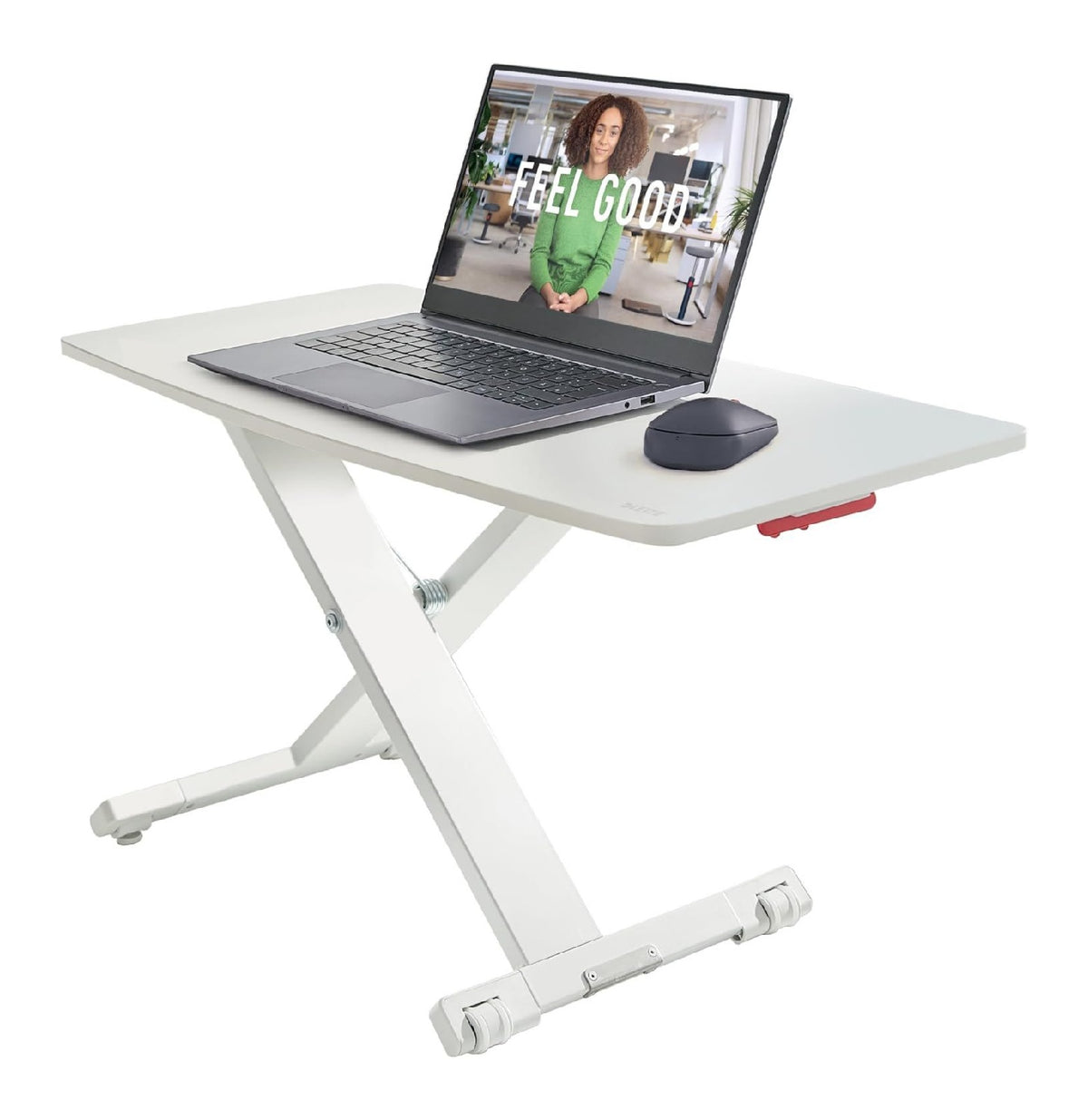Monitorstaender mit hoehenverstellbar und ergonomisch in Grau