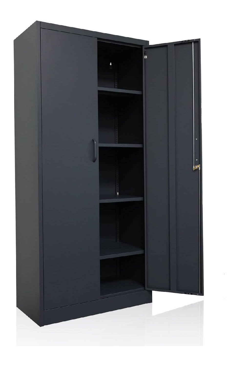 Anthraziter Vertikaler Aktenschrank mit hoehenverstellbar fuer flexible Arbeitsbereiche