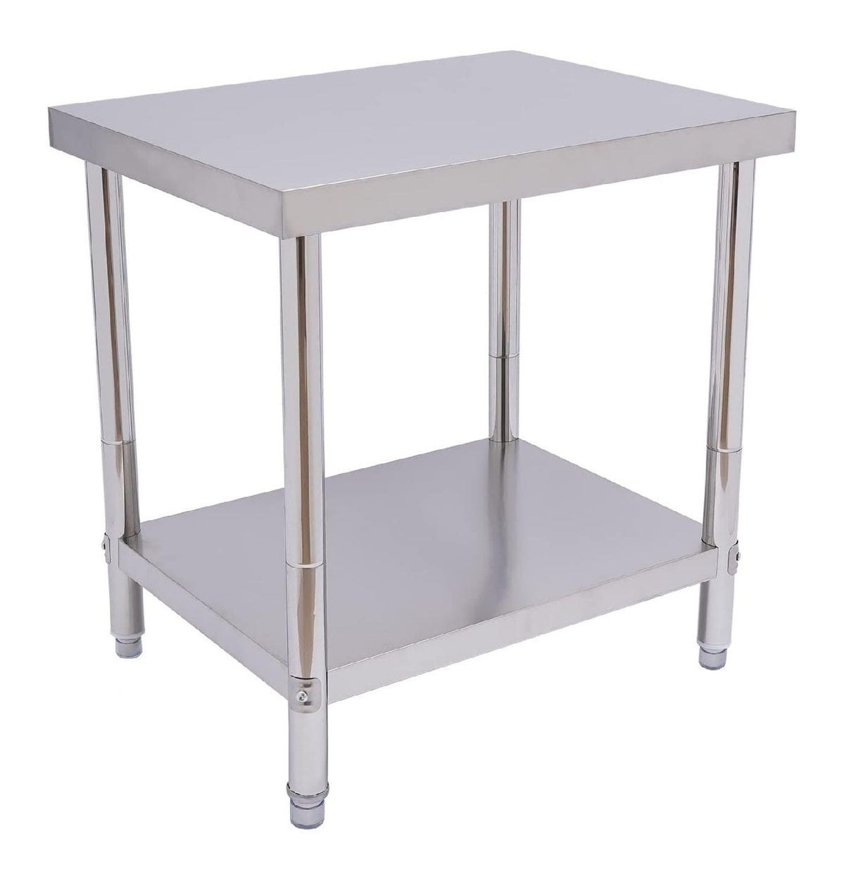 Arbeitstisch mit funktionales Design und stabile Ausfuehrung in Weiss / Natur