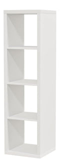 Buecherregal 147 cm x 147 cm in Weiss mit fuer Wandmontage