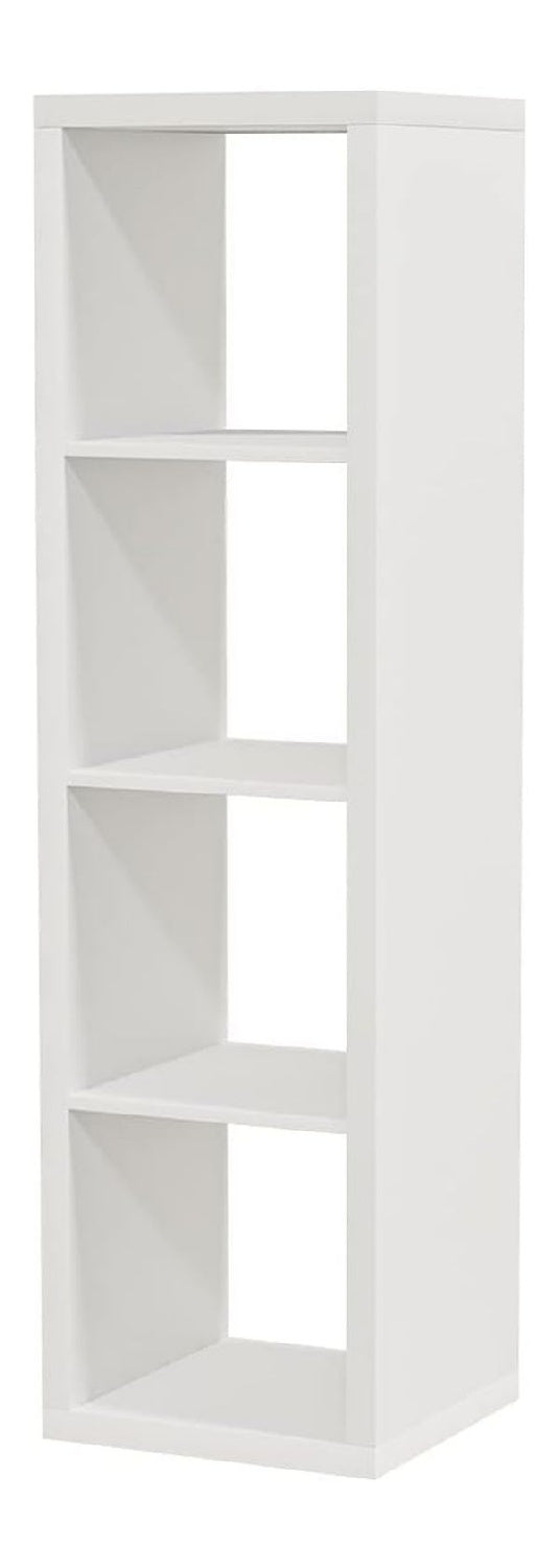 Buecherregal 147 cm x 147 cm in Weiss mit fuer Wandmontage