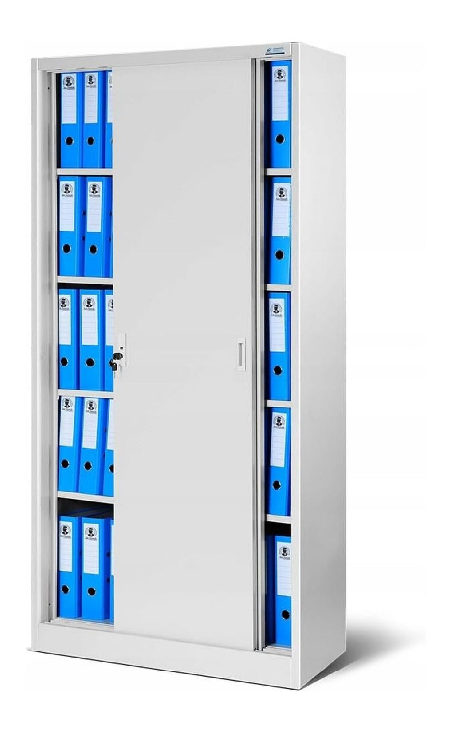 Karteikartenschrank in Grau mit abschliessbar