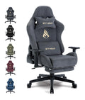 Gamingstuhl fuer den Arbeitsplatz, ergonomisch, Farbe Grau