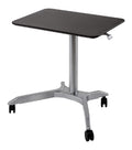 hoehenverstellbar Computertisch in Weiss fuer Buero und Arbeitszimmer Variante 2