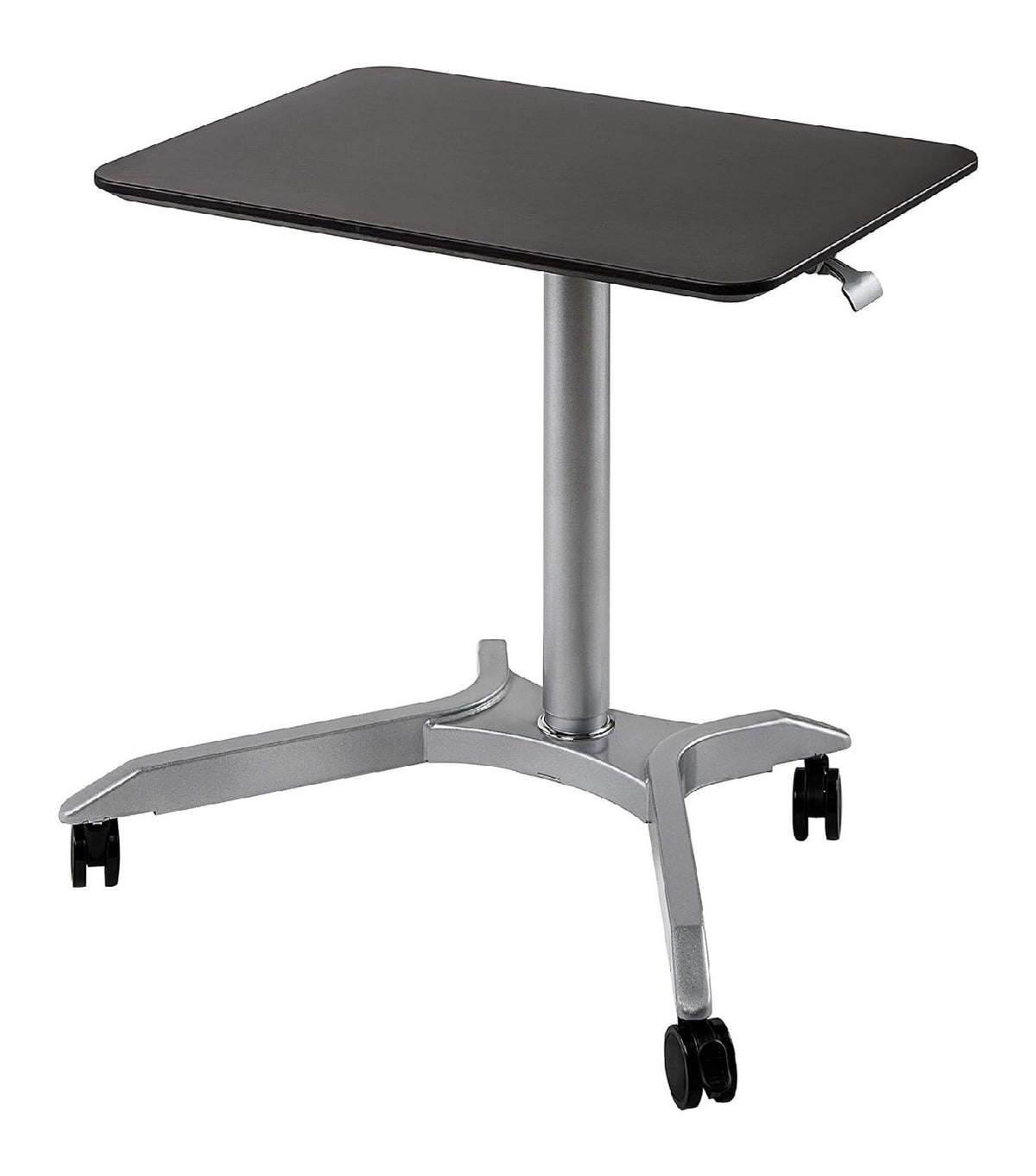 hoehenverstellbar Computertisch in Weiss fuer Buero und Arbeitszimmer Variante 2