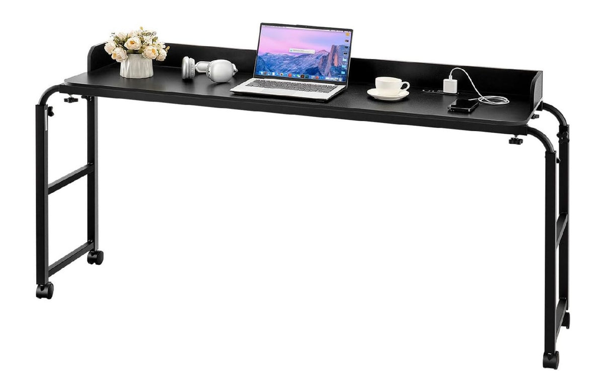 Computertisch in Schwarz mit hoehenverstellbar