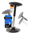 Buerohocker in Schwarz mit hoehenverstellbar