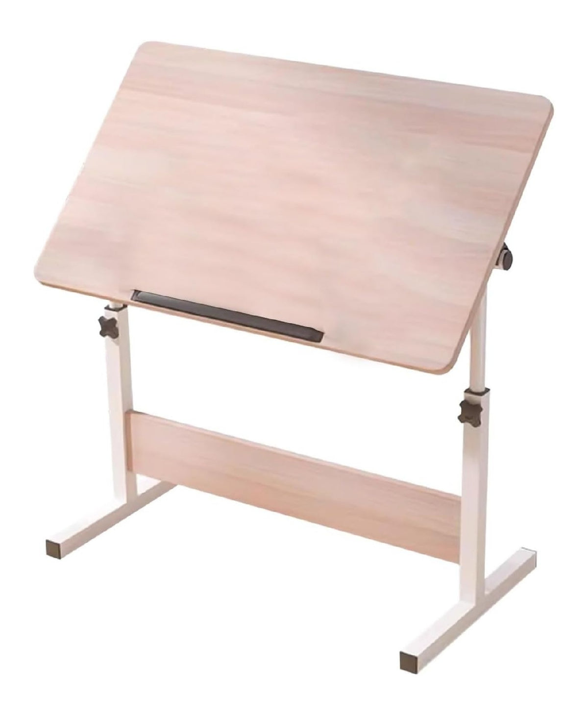 Brauner Zeichentisch mit hoehenverstellbar fuer flexible Arbeitsbereiche