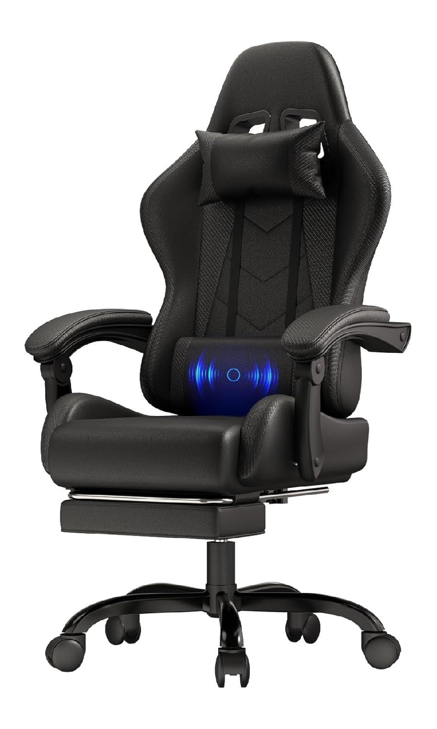 Gamingstuhl in Schwarz mit ergonomisch