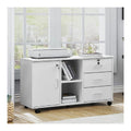 Rollcontainer 57 cm x 57 cm in Weiss mit mit Rollen