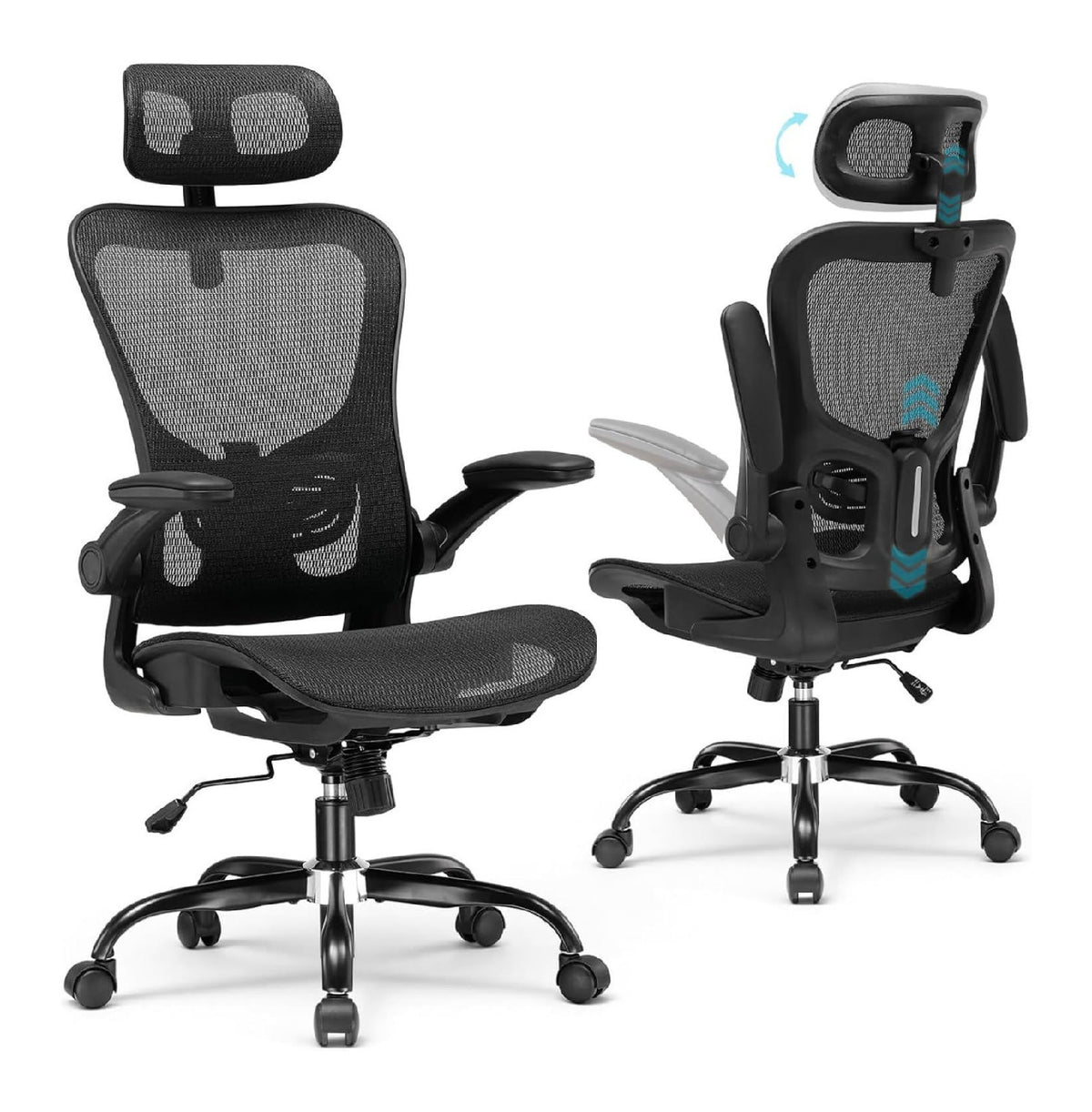 Buerostuhl in Schwarz mit ergonomisch Variante 3