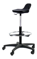 Schwarzer Buerohocker mit hoehenverstellbar fuer flexible Arbeitsbereiche Variante 4