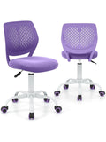 Kinder Schreibtischstuhl aus Metall mit ergonomischem Design in Violett