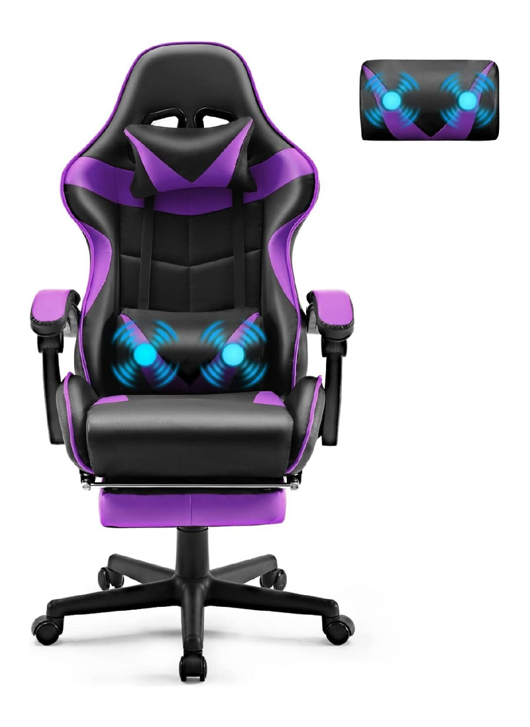 Gamingstuhl in Schwarz mit hoehenverstellbar Variante 4