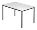 Schwarz / Weisser Konferenztisch mit ergonomisch fuer flexible Arbeitsbereiche