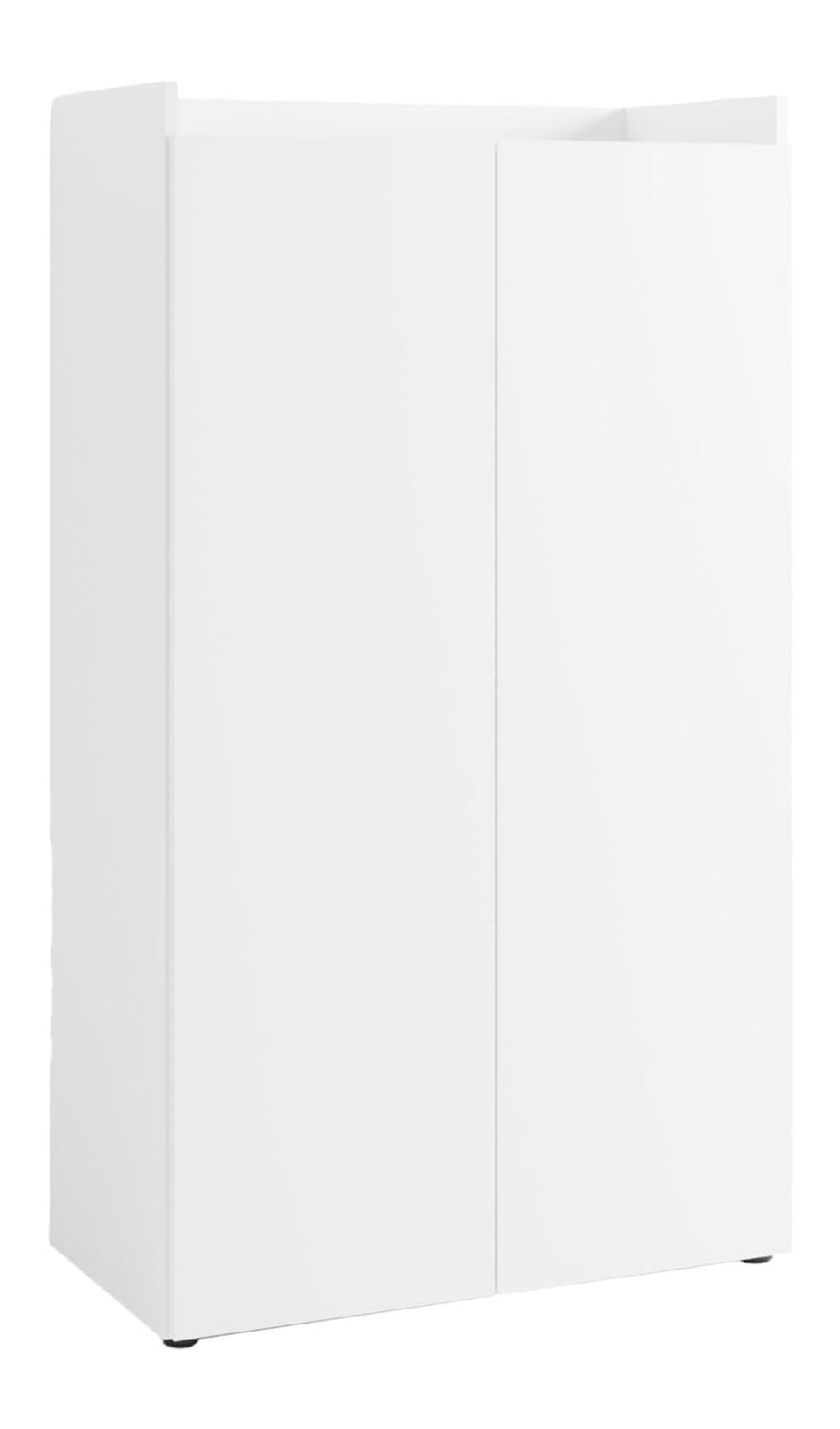 Weisser Sekretaer mit ergonomisch fuer flexible Arbeitsbereiche