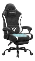 Gamingstuhl kompakte Bauform in Schwarz / Weiss mit ergonomisch