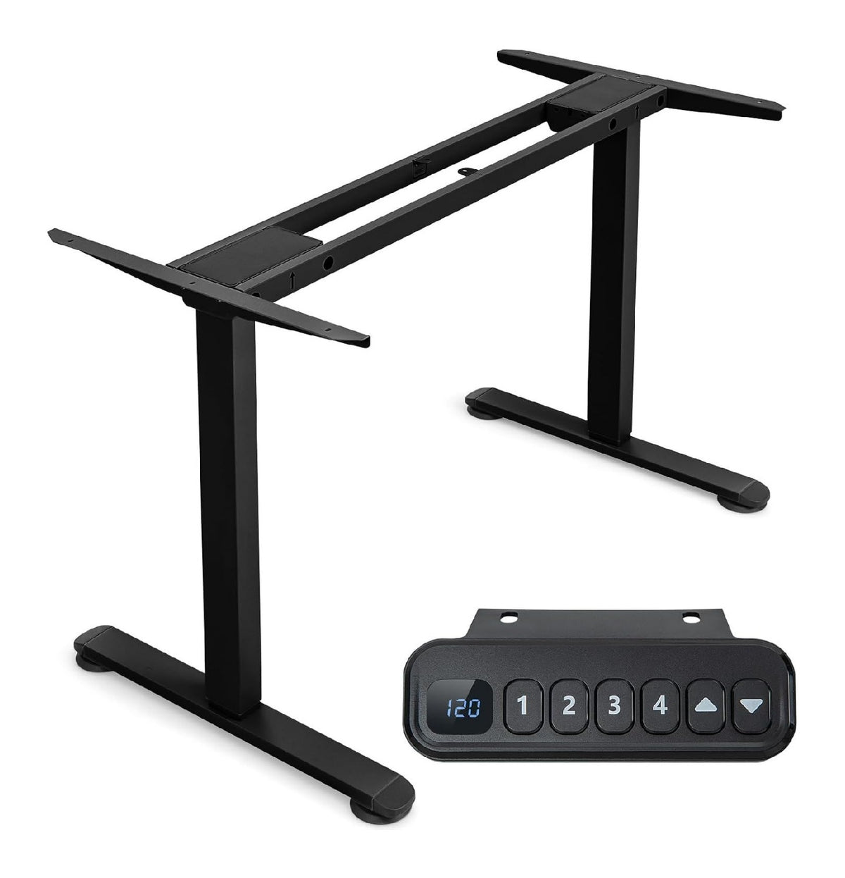 Schreibtischaufsatz fuer den Arbeitsplatz, hoehenverstellbar, Farbe Schwarz Variante 3