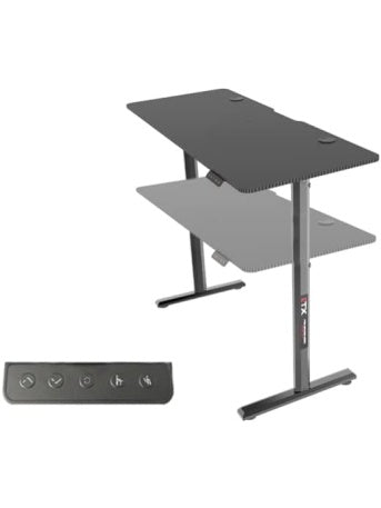 Gaming Schreibtisch mit Carbon Optik Kabelmanagement Getrankehalter und Kopfhorerhalter