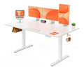 Weisser Schreibtisch mit hoehenverstellbar fuer flexible Arbeitsbereiche