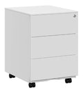 Rollcontainer fuer den Arbeitsplatz, hoehenverstellbar, Farbe Weiss