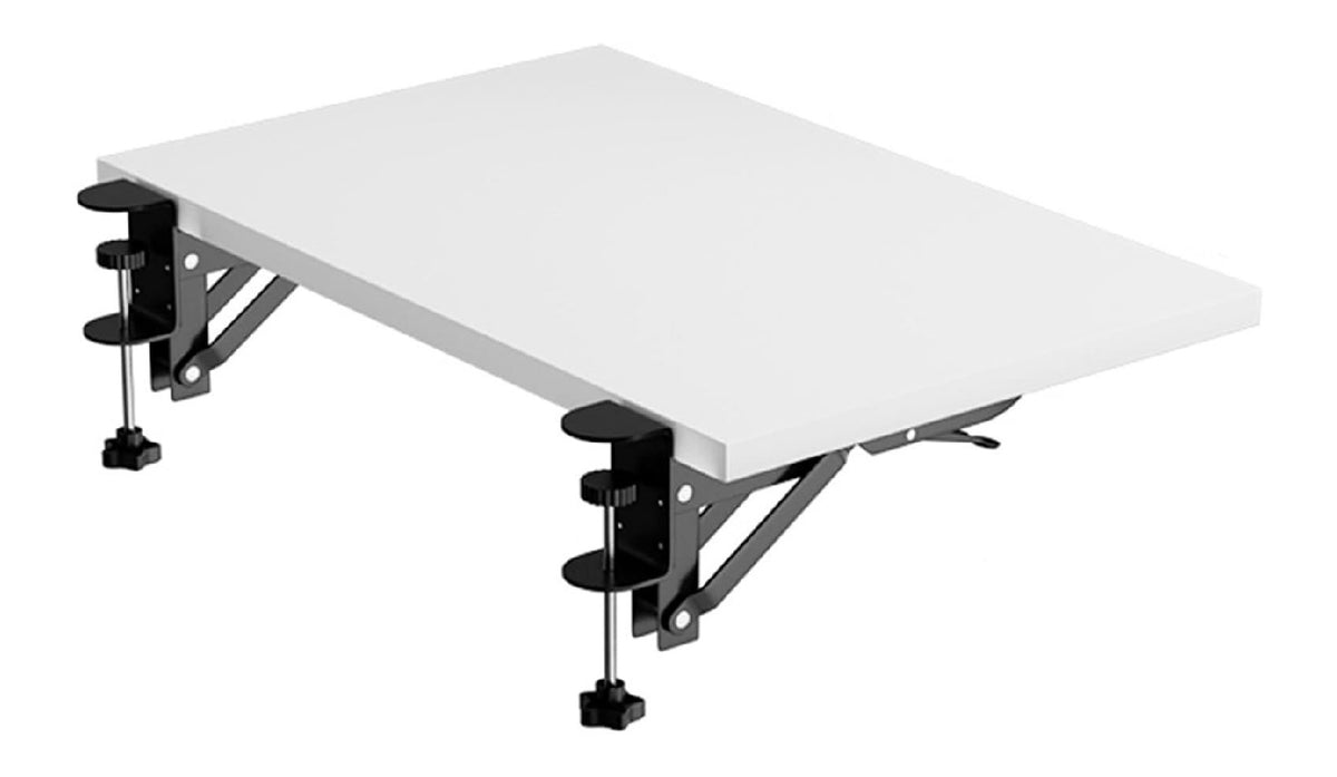 Tastaturablage fuer den Arbeitsplatz, ergonomisch, Farbe Weiss