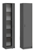 Anthraziter Buecherregal mit hoehenverstellbar fuer flexible Arbeitsbereiche