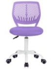 Ergonomischer Buro Drehstuhl ohne Armlehnen mit Rollen und verstellbarer Sitzhohe
