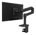 Monitorstaender mit hoehenverstellbar und ergonomisch in Schwarz / Weiss