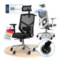 Buerostuhl mit ergonomisch und mit Rollen in Schwarz