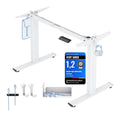 Schreibtisch mit hoehenverstellbar und ergonomisch in Weiss Variante 4