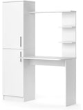 Moderner Burotisch in Weiss 122,9 x 52 cm fur Homeoffice Studium und Arbeitsplatz